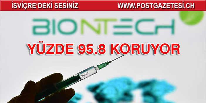 Pfizer ve BioNTech’in corona aşısı yüzde 95.8 koruyor