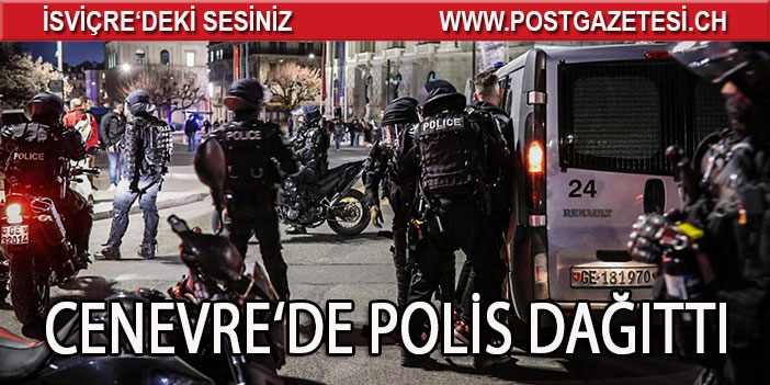 Polis protestocuları dağıttı