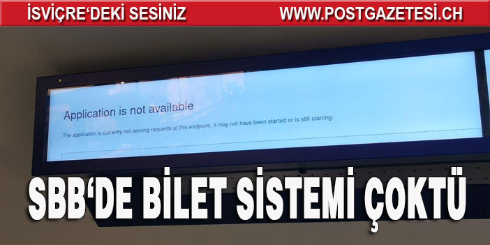 SBB'DE 1 HAFTA İÇERİSİNDE 2.DEFA İSVİÇRE GENELİNDE ARIZA