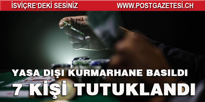 Gizli kumarhanede 7 kişi tutuklandı