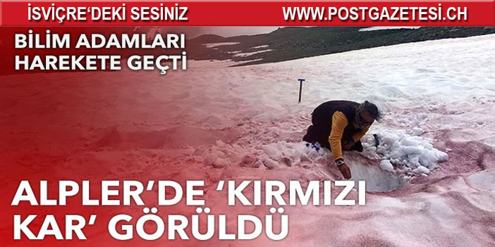 'Kırmızı kar' görüldü, bilim adamları harekete geçti