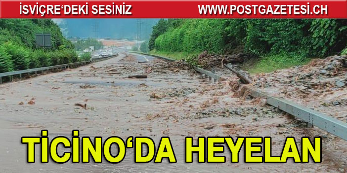 Ticino'da toprak kaydı trafik felç oldu