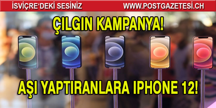 Koronavirüs aşısı yaptıracaklara iPhone 12 verilecek