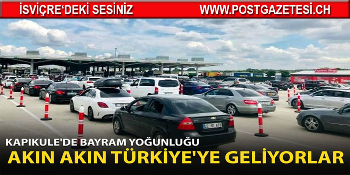 Kapıkule’de gurbetçilerin ‘bayram’ yoğunluğu