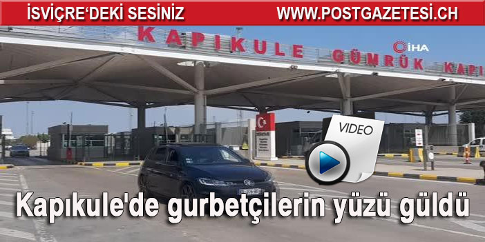 Kapıkule'de gurbetçilerin yüzü güldü