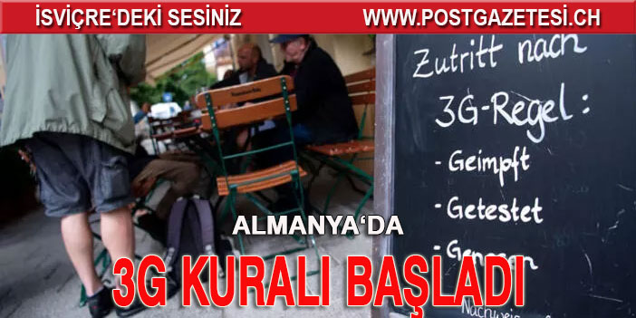 Almanya’da korona 3G kuralı başladı