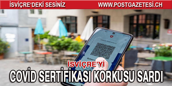 COVİD SERTİFİKASI KORKUSU SARDI