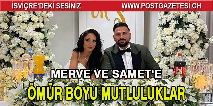 Merve ve Samet dünya evine girdi