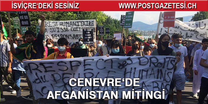 Afganlar’dan Cenevre’de miting