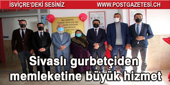 Sivaslı gurbetçiden memleketine büyük hizmet