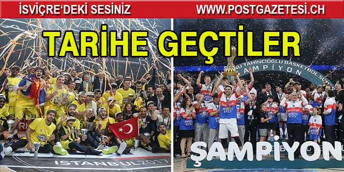 THY Avrupa Ligi'nin Türk şampiyonları Fenerbahçe ve Anadolu Efes