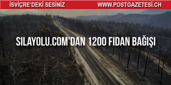 Sılayolu.com'dan 1200 fidan bağışı