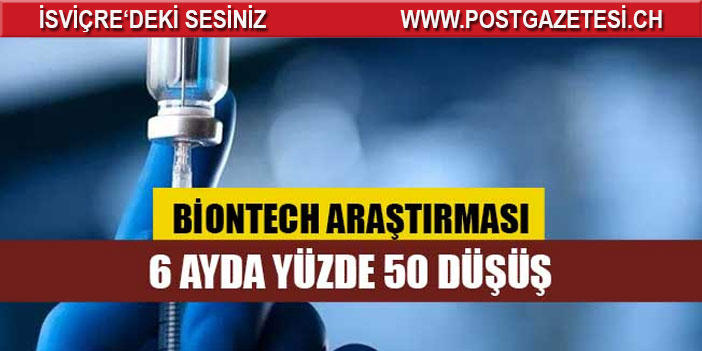 Pfizer-BioNTech aşının etkinliği 6 ay sonra düşüyor