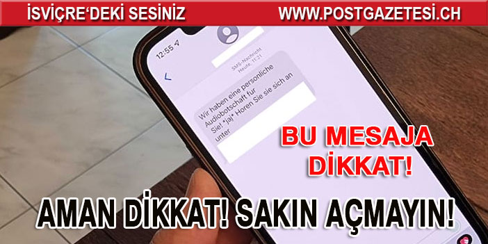 ÇOK TEHLİKELİ BU  MESAJI SAKIN AÇMAYIN