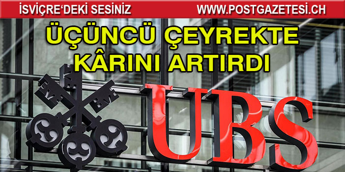 UBS üçüncü çeyrekte kârını hızlı artıran rakiplerine katıldı