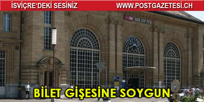 Tren bilet gişeleri soyuldu