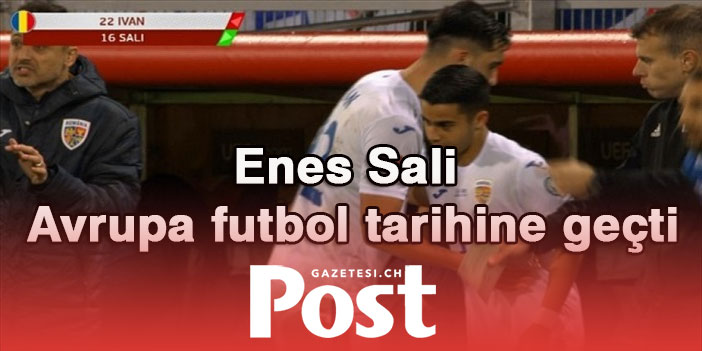 Türk asıllı futbolcu Enes Sali Avrupa futbol tarihine geçti