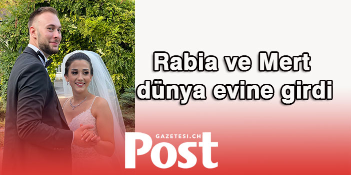 Rabia ve Mert dünya evine girdi