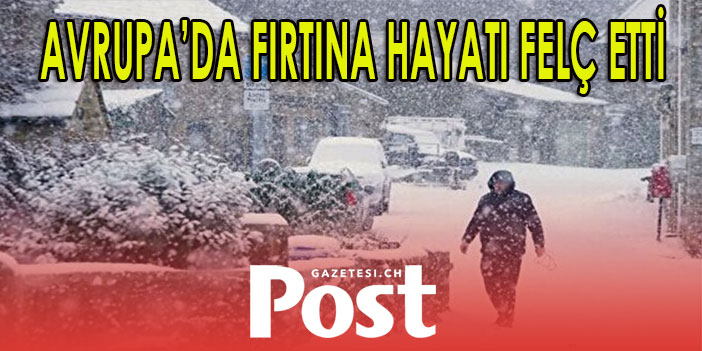 Soğuk hava Avrupa’yı esir aldı: Hayat durma noktasına geldi