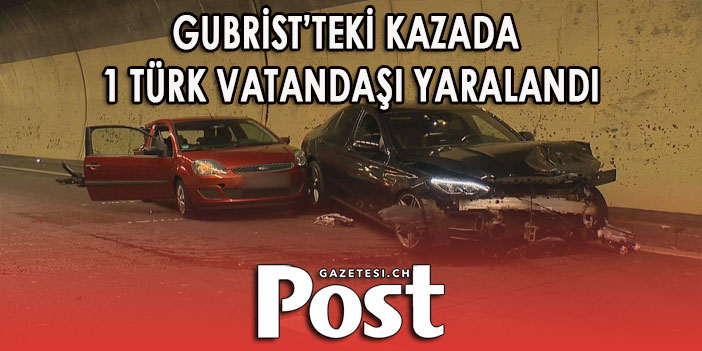 GUBRİST’TEKİ KAZA’DA 3 KİŞİ YARALANDI