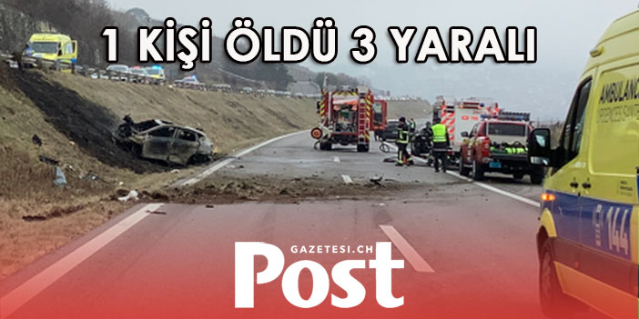 1 KİŞİ ÖLDÜ 3 YARALI