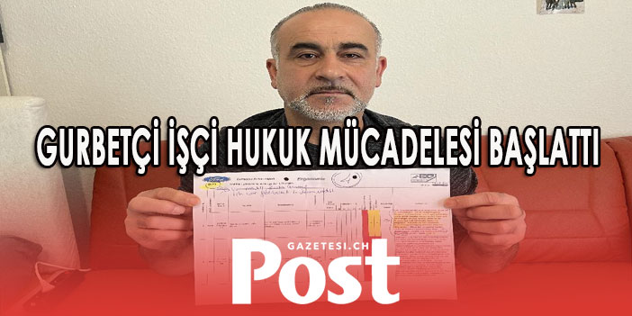 Çalıştığı fabrikada sakatlanan gurbetçi işçi hukuk mücadelesi başlattı