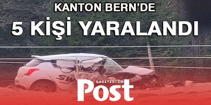 3 OTOMOBİL KAZA YAPTI 5 KİŞİ YARALANDI