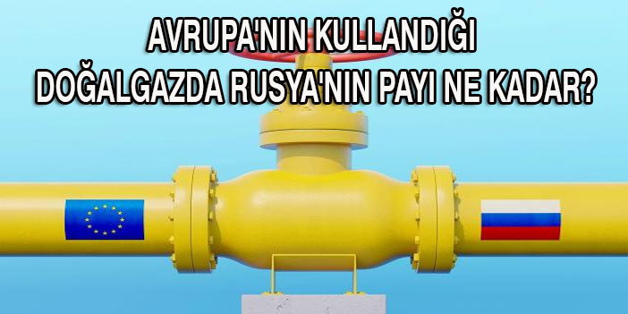 Avrupa'nın kullandığı doğalgazda Rusya'nın payı ne kadar?