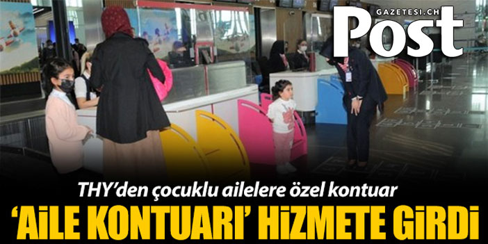 THY'den çocuklu ailelere özel kontuar