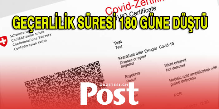 GEÇERLİLİK SÜRESİ 180 GÜNE DÜŞTÜ