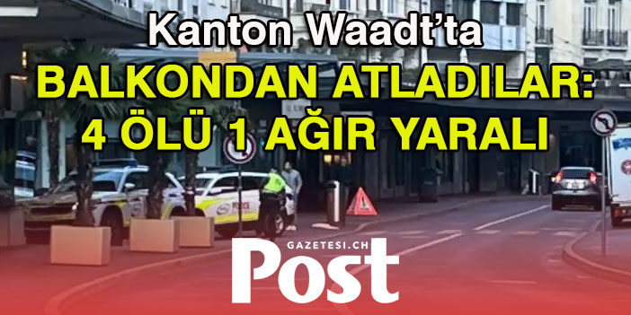 BALKONDAN ATLADILAR: 4 ÖLÜ 1 AĞIR YARALI