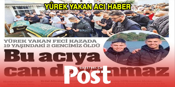 Yürek yakan acı haber: 2 gurbetçi genç trafik kazasında hayatını kaybetti!