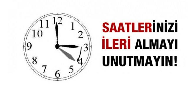 Saatler ne zaman ileri alınacak?