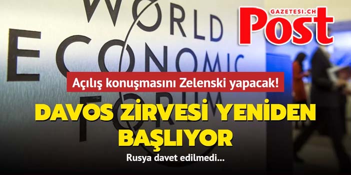 Davos Zirvesi 2 yıl aradan sonra yeniden başlıyor