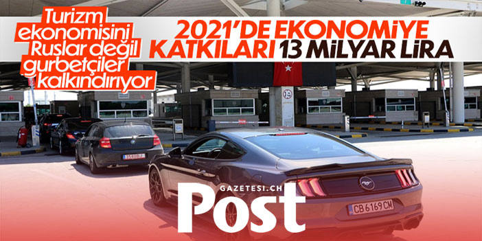 Gurbetçilerin 2021 yılında Türkiye ekonomisine katkısı