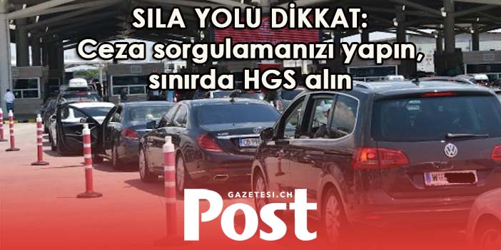 Ceza sorgulamanızı yapın, sınırda HGS alın