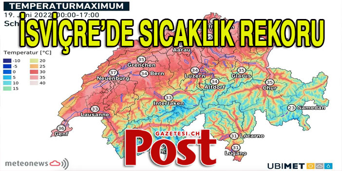 İSVİÇRE’DE SICAKLIK REKORU