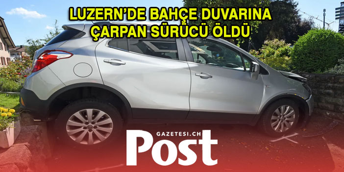 Bahçe duvarına çarpan sürücü öldü