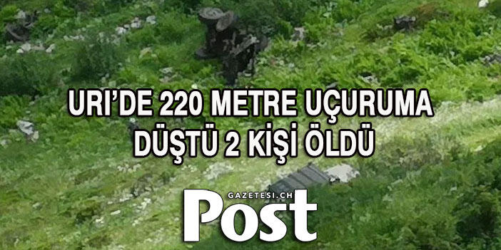 Uri: askeri kamyon 220 metre uçuruma düştü