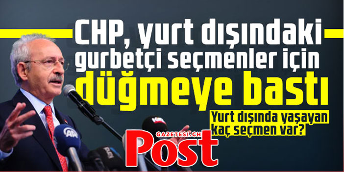 CHP'den gurbetçi seçmen atağı