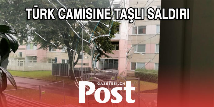 Türk camisine taşlı saldırı