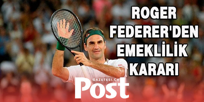 Roger Federer kortlara veda ediyor