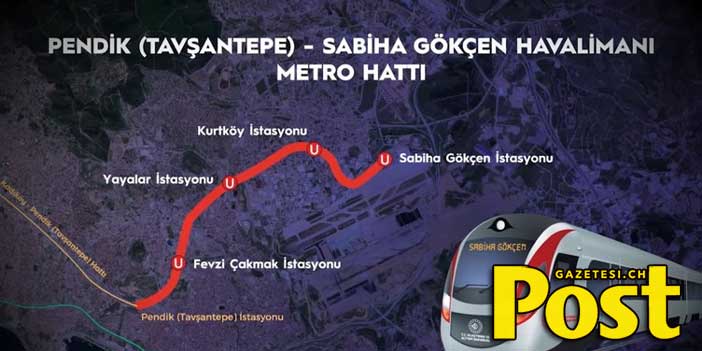 Sabiha Gökçen’e uçanlara büyük kolaylık! Metro hattı açıldı