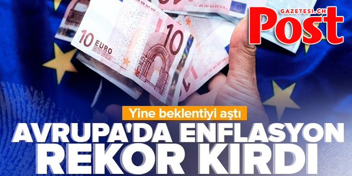 Avro Bölgesi'nde enflasyon ekimde rekor kırdı