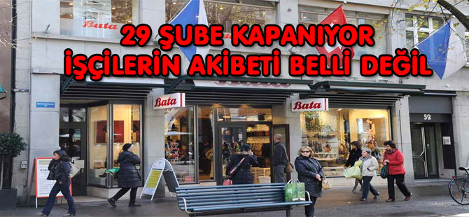 BATA İSVİÇRE , 29 ŞUBESİNİ KAPATIYOR