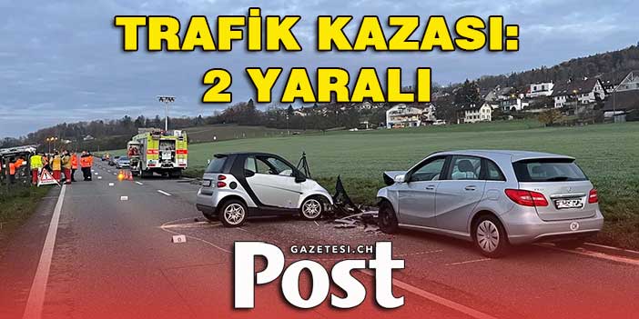 TRAFİK KAZASI: 2 YARALI