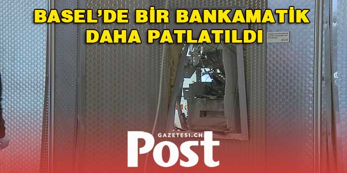 BİR BANKAMATİK DAHA PATLATILDI