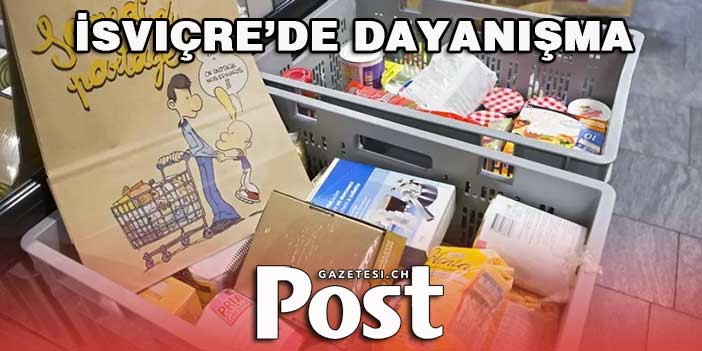 İSVİÇRE'DE YARDIM TOPLANDI