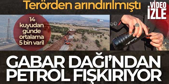 Terörden arındırılan Gabar Dağı'ndan petrol fışkırdı