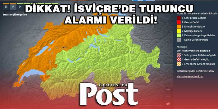 Dikkat! İsviçre’de TURUNCU alarmı verildi!